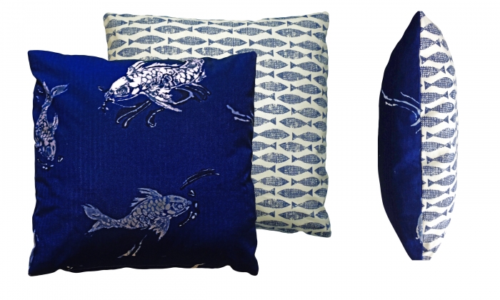 The Deep Blue fish Cushion