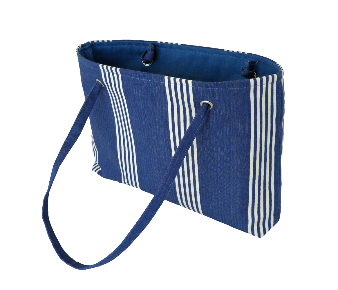 Navy Stripe Bag